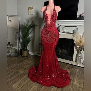 Red prom dress s/xs